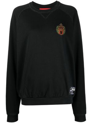 032c Bär crew-neck cotton sweatshirt - Black