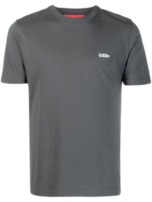 032c chest logo-print detail T-shirt - Grey