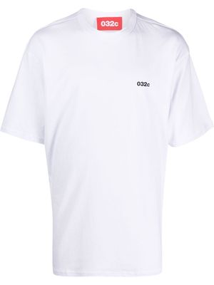032c graphic-print short-sleeve T-shirt - White