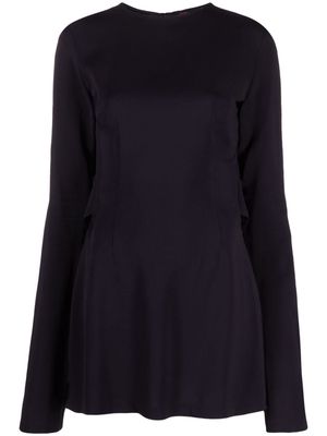 032c 'Kicked Back' structured short dress - Black