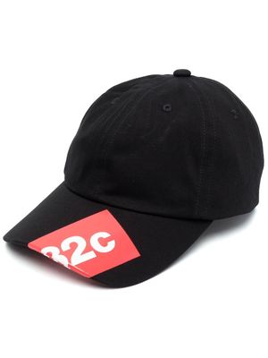 032c logo-patch cap - Black