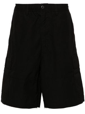 032c logo-patch cargo shorts - Black