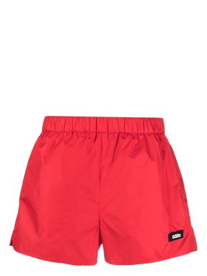 032c logo-patch elasticated swim shorts - Red