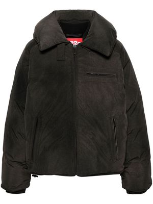 032c logo-patch feather-down jacket - Brown