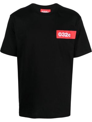 032c logo-patch short-sleeve T-shirt - Black