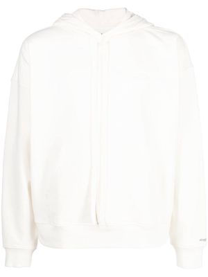 032c logo-print cotton hoodie - Neutrals