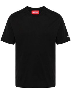 032c logo-print crew-neck T-shirt - Black