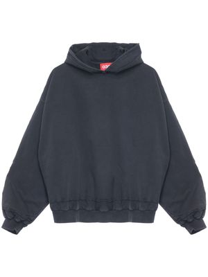 032c Psychic drop-shoulder cotton hoodie - Black