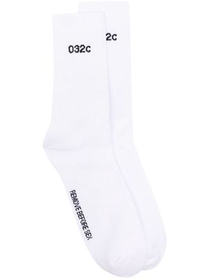 032c Remove Before Sex socks - Black