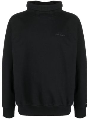 032c roll-neck logo-print sweatshirt - Black