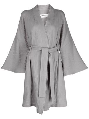 0711 Bureikou cotton robe - Grey