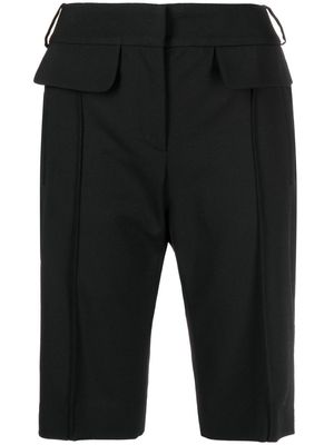 0711 tailored knee-length shorts - Black