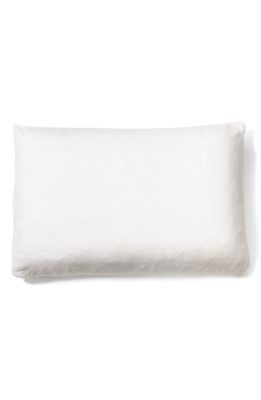 Coyuchi Down Alternative Shredded Organic Latex Pillow in Alpine White