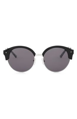 Grey Ant Pepper Hill 58mm Round Sunglasses in Black/Grey
