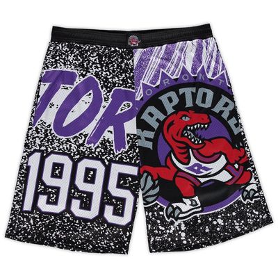 Men's Mitchell & Ness Black Toronto Raptors Big & Tall Hardwood Classics Jumbotron Shorts