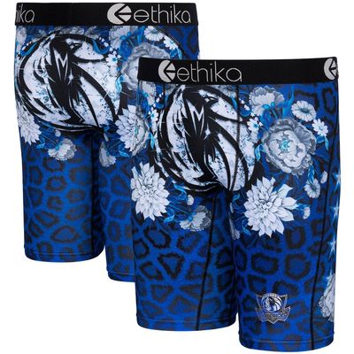 Men's Ethika Dallas Mavericks Fashion Bling Boxer Briefs in Blue