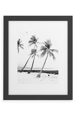 Deny Designs Island Time Framed Art Print in Black Frame 24X36