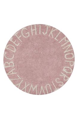 Lorena Canals A to Z Rug in Round Vintage Nude