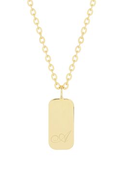 Brook and York Sloan Initial Pendant Necklace in Gold A