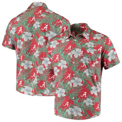 FOCO Men's Crimson Alabama Crimson Tide Floral Button-Up Shirt