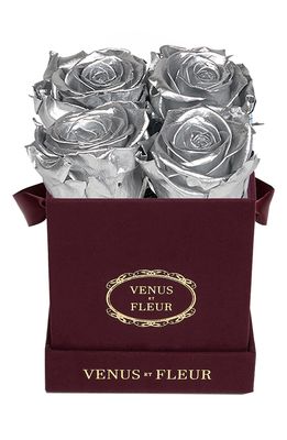 Venus ET Fleur Classic Le Petit Eternity Roses in Silver