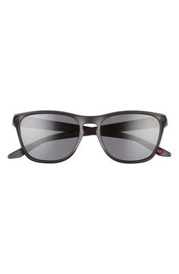 Oakley Manorburn 56mm Square Sunglasses in Matte Black/Prizm Grey