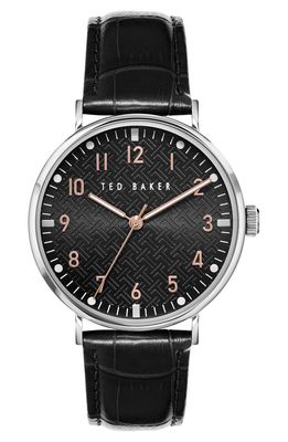 Ted Baker London Mimosaa Leather Strap Watch