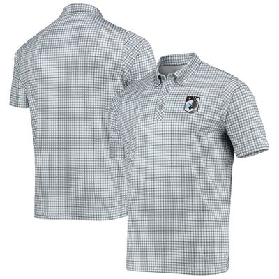 Men's Antigua Black/Gray Minnesota United FC Deliver Polo