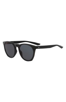 Nike Essential Horizon 51mm Sunglasses in Black/silver/polarized Grey