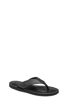 Johnston & Murphy Norris Flip Flop in Black