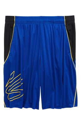 Under Armour Kids' Curry Hoops Athletic Shorts in Royal /Black /Taxi