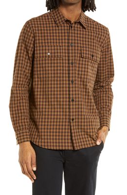 Wood Wood Avenir Flannel Check Shirt in Khaki
