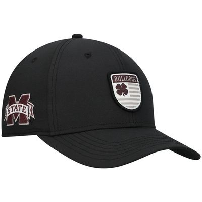 Black Clover Men's Black Mississippi State Bulldogs Nation Shield Snapback Hat