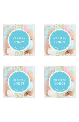 sugarfina Ice Cream Cones Set of 4 Candy Cubes in Blue