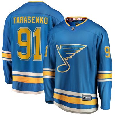 Men's Fanatics Branded Vladimir Tarasenko Blue St. Louis Blues Alternate Breakaway Player Jersey