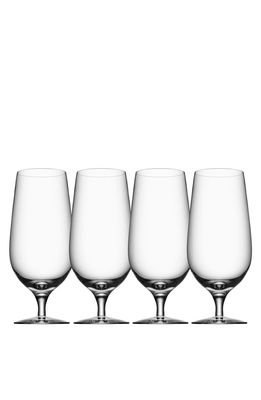 Orrefors Lager Glasses in White