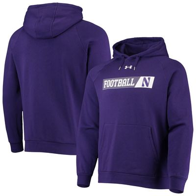 Men's Under Armour Purple Northwestern Wildcats 2021 Sideline Football All-Day Raglan Pullover Hoodie
