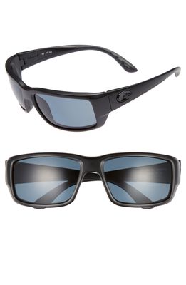 Costa Del Mar Fantail 60mm Polarized Sunglasses in Blackout/Grey