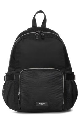 Storksak Hero Luxe Water Resistant Nylon Backpack Diaper Bag in Black