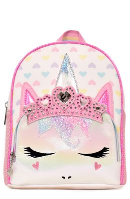 OMG Accessories Miss Gwen Hearts Mini Backpack in White