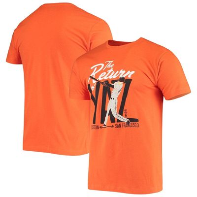 BREAKINGT Men's Mike Yastrzemski Orange San Francisco Giants Return Of Yaz T-Shirt