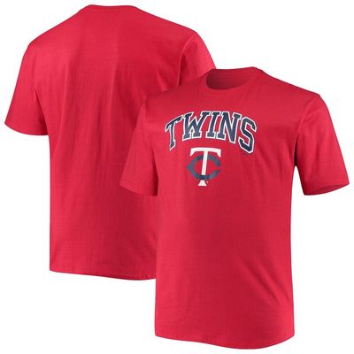 Men's Fanatics Branded Red Minnesota Twins Big & Tall Secondary T-Shirt
