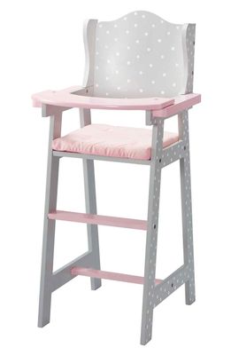 Teamson Kids Olivia's Little World Baby Doll High Chair in Gray