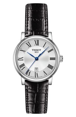 Tissot T-Classic Carson Quartz Leather Strap Watch