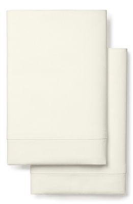 Boll & Branch 360 Thread Count Set of 2 Organic Cotton Percale Pillowcases in Ivory