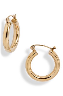 Knotty Mini Classic Tube Hoop Earrings in Gold