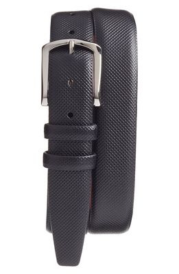 Torino Bulgaro Calfskin Leather Belt in Black