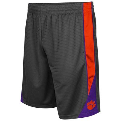 Men's Colosseum Charcoal Clemson Tigers Turnover Shorts