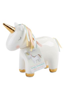 Baby Aspen Ceramic Unicorn Bank in White