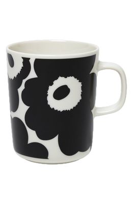 Marimekko Unikko Stoneware Mug in White/Black